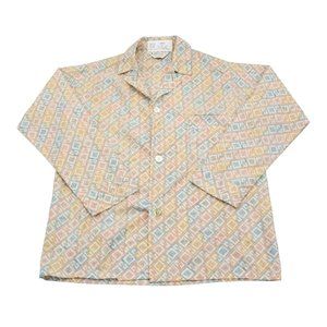 Marlowe Shirt Mens S Multicolor Geometric Button Up Long Sleeve Collared Top